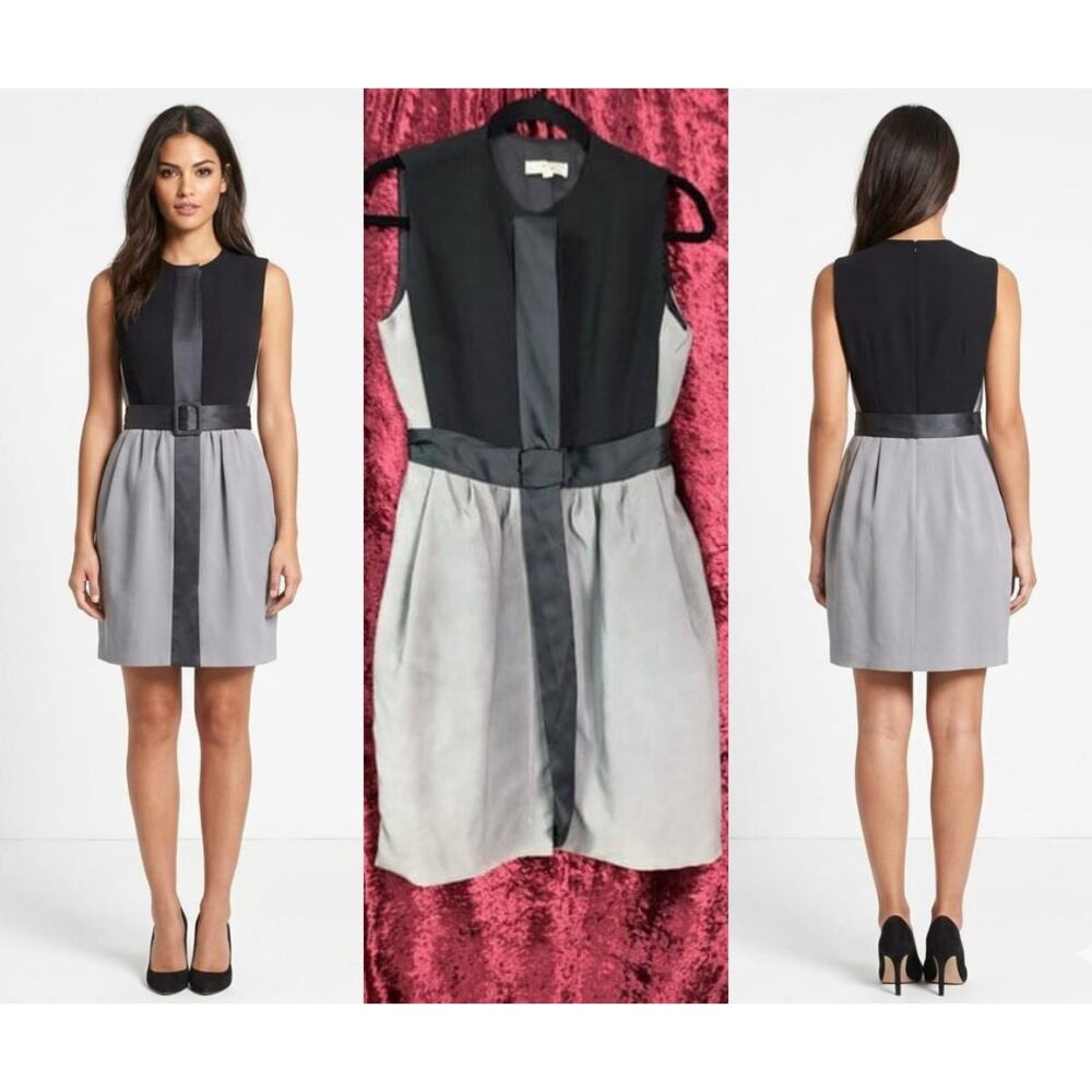 Eyedoll two-tone textured dress